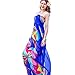 TopSeller Sexy Womens Chiffon Bikini Summer Beach Swimwear Sarong Wrap Cover Dress Scarf Pareo (Blue)