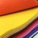 flic-flac 28pcs Large 17.8 x 17.8 inches (45cmx45cm) Acrylic Felt Soft Nonwoven Fabric DIY Craft Work Patchwork Sewing Mixed Color 1.4mm Thick