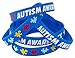 Autism Awareness Wristbands - Colorful Puzzle Pieces Silicone Bracelets (1 wristband)