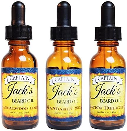 Premium Beard Oil and Conditioner for a Softer, Itch Free Beard - Variety Pack of 3 - 1 oz Bottles - Handmade with High Quality Carrier and Essential Oils that Offer Important Vitamins and Nutrients!
