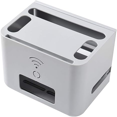 Amazon Co Jp Router Storage Box 2層マルチカードスロット防塵 放熱ルーター収納ボックスデスクトップ 引き出し式2色オプション Color Gray Size 29 21 21cm ホーム キッチン