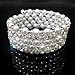 joylive Five Rows Fauxl Crystal Rhinestone Pearls Accessory Bracelet For Party Evening Bridal