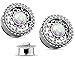 Pair of Imitation Opal Glitter Tribal Shield Top Double Flared Ear Plug Gauges Piercings - 11 Sizes Available (3/4