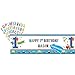 Amscan All Aboard Boy 1st Birthday Personalized Giant Sign Banner, 65