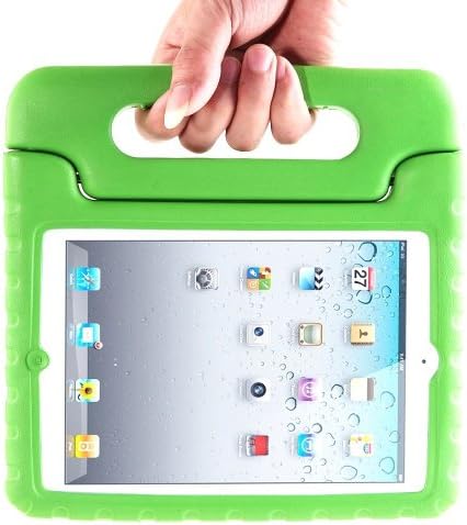 Iea-Promo iPad Case - Kids Case Shock Proof Convertible Handle Light Weight EVA Super Protective Stand Cover for Apple iPad 2,3,4/ Ipad Mini 1,2,3 / Ipad Air 1,2 (Ipad Air 1st-2nd gen, Green)