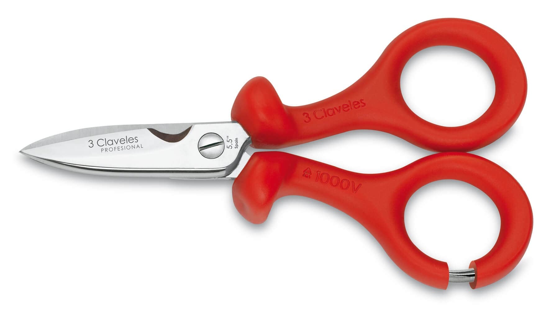 3 Claveles 163 – Electrician scissors 5.5 "Protective