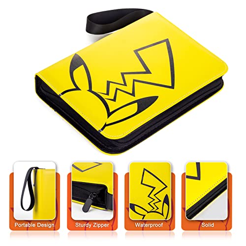 4-Pocket Binder for Pokemon Cards with 50 Removable Sheets Holds 400 Cards, Card  Book Collector Album Folder for Yugioh, MTG, TCG, Trading Card Holder with  Zipper-Toys Gifts for Boys Girls in Dubai -