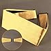 Epoint Jacquard Silk Man Cummerbunds Clip-On Adjustable Yellow Cummerbunds Handkerchiefs Cufflink Set Party Holiday CM1025 Solid Flavescent