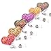 Ascrafter Multicolor Heart Retractable Name Card Badge Holder with Alligator Clip, ID Badge Reel Clip On Card Holders, 6 Pack