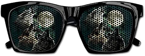 Moon Wolf Unisex Mesh Sun Glasses Effective Filtration Of Stray Light And Glare Mesh Lens Glasses Costume Sunglasses