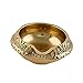 Figo Inc (Set of 2) Handmade Indian Puja Brass Oil Lamp - Diya Lamp Engraved Design Dia - 2.5 inch