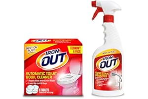 SUMMIT BRANDS Iron Out Rust Stain Remover Automatic Toilet Bowl Cleaner Tablets and Powerful Gel Spray