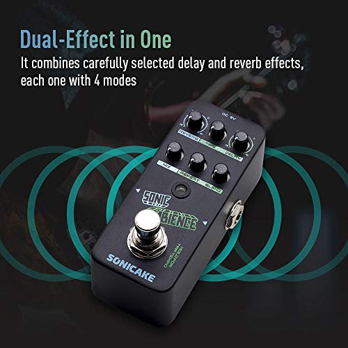 SONICAKE Delay Reverb Pedal Sonic Ambience Multi Mode Tap Tempo Delay