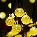 VMANOO Christmas Solar Powered Globe Lights,30 LED (19.7 Feet) Globe Ball Fairy String Light for Outdoor, Xmas Tree, Garden, Patio, Home, Lawn, Holiday,Decor, Waterproof, 2-Pack (Warm White)