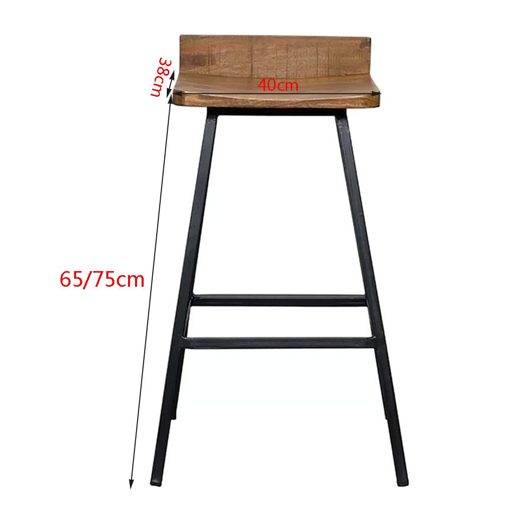 Amazoncom NYJS Bar StoolBar Chair Wooden Bar StoolVintage Rustic