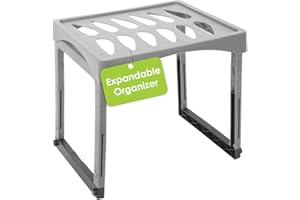 Desk Tech Extendable Locker Shelf, Locker Organizer with Legs and Locking Knobs, For Keeping Boots, Shoes, & Lightweight Acce