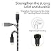 RDHD iPhone Charger Cable, 4PACK 3FT 6FT 6FT 10FT iPhone Charging and Syncing Nylon Braided Cords Cable Compatible for iPhone X/8/7/7 Plus/6/6, iPad,iPod, and More Apple Device (Cable-BK)