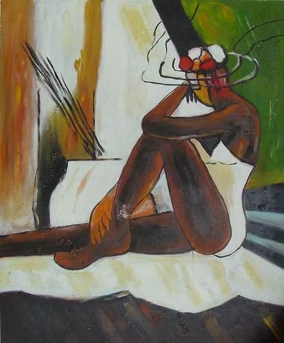20X24 inch Abstract Oil Painting Swimmingsuit Model