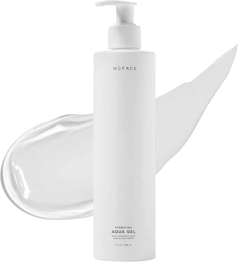 NuFACE Aqua Gel Activator 10 oz Hyaluronic Acid Conductive Gel for Microcurrent