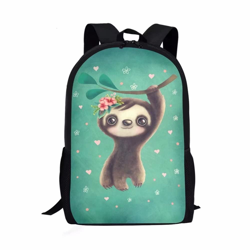 chaqlin Back to Schoolbags for Boys Girls,Funny Sloth Backpack Large Casual Daypack Travel Rucksack Teens Primary Student School Bookbags,Sloth Gifts