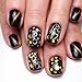 Nail Paillette Chip Foil Nail Glitter Nail Sequins Nails Rhinestones 8PCS Art Nail Decoration Set Nail Point Drill Set for Nail Art DIY Crafting (A)