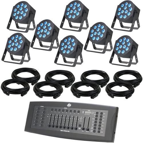 ADJ American DJ 12P HEX LED Wash 8-Pack Lighting System