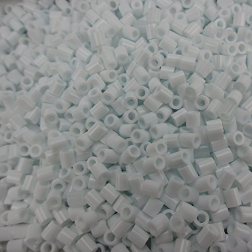 Free Shipping 1000 White Perler Beads Great KID Fun Christmas Decorating