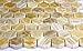 Marble 'n things Honey Onyx Hexagon Pattern Polished Mosaics Meshed on 12