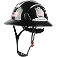 Full Brim Hard Hat Vented Construction Safety Helmet OSHA Approved Cascos De Construccion Work Hardhats with Cooling Towel for Men&Women 6 Point Adjustable Ratchet Suspension