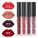 Coosa 8 pcs Set of 8 Colors Madly MATTE Lipgloss Bold & Vivid Color Matte Lipgloss ¡­