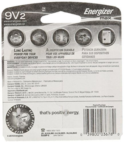 Energizer 9V Batteries (2-Pack) - Image 2