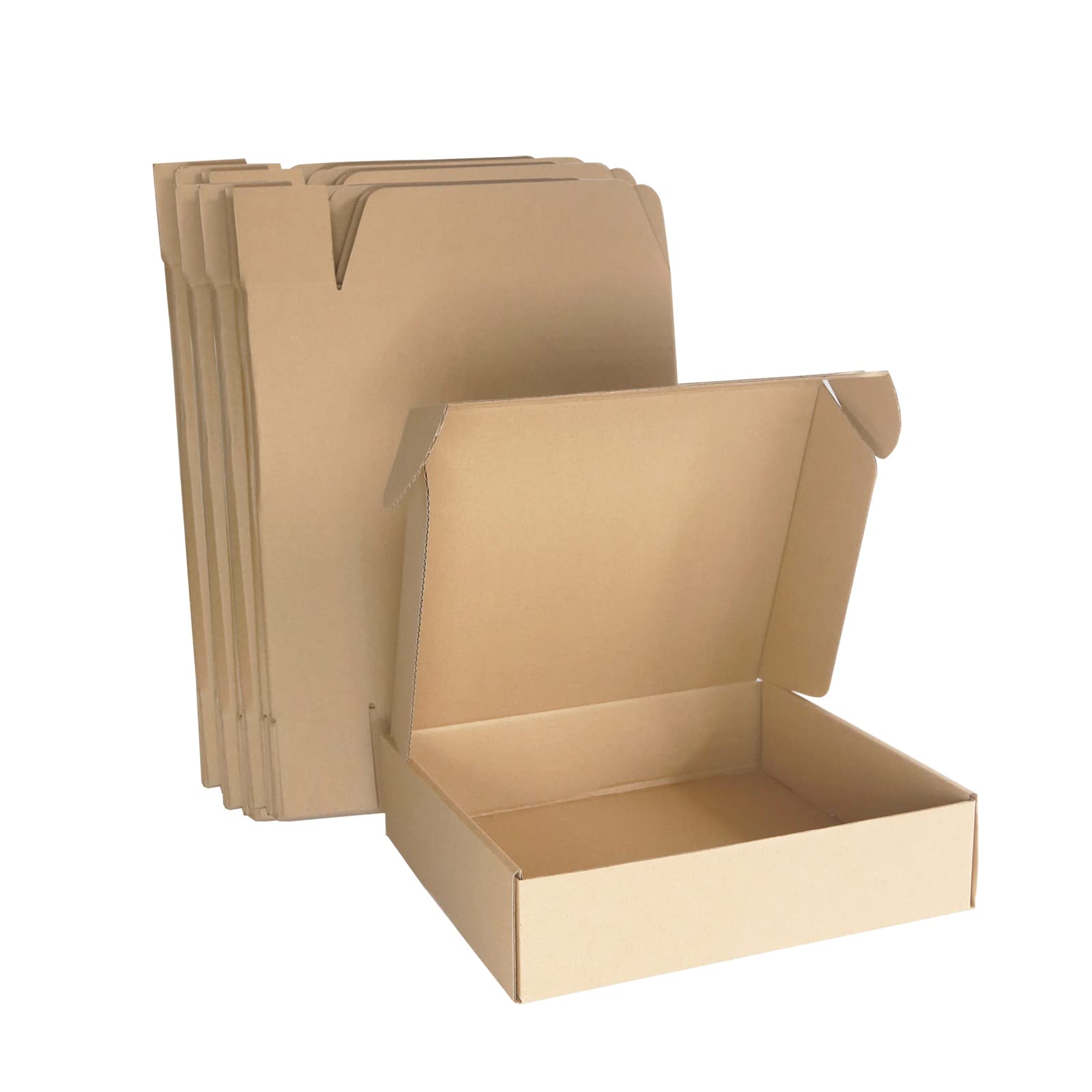 Corrugated Cardboard Boxes, 275×223×65mm Royal Mail Small Parcel PiP Postal Boxes, Brown Mailing Boxes for Business, Posting, Storing or Gift (10 Pieces)