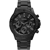 Bannon Multifunction Black Stainless Steel Watch