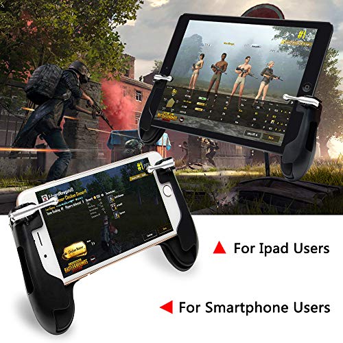Takyu Mobile Game Controller for Ipad, PUBG Mobile Controller with game Joystick, L1R1 Sensitive Aim and Shoot Gamepad Trigger for 4.5-12.9 inch Tablet & Android iOS Phone
