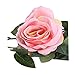 Houda Vintage Artificial Fake Silk Flowers Rose Garland Plant Vine Home Garden Wall Wedding Decor 2 PCS (Pink)
