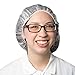 UltraSource Disposable Hair Net/Bouffant Cap, Latex Free, White, 19