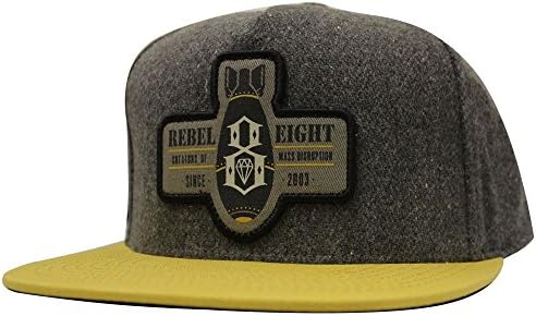 Rebel8 Mass Disruption Snapback Grey