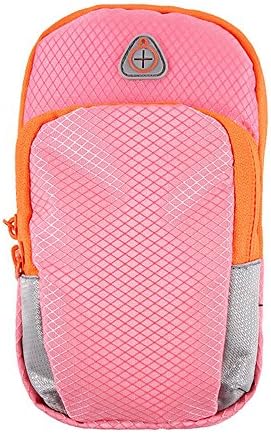 Outdoor Waterproof Sports Cellphone Bag Pouch Armband Running Armband Gym Arm Bag Phone Case for 5.5" Cellphone (Pink)