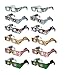 Holiday Specs 3D GLASSES-12pk Including Custom Designed Snowman Glasses, Look through Glasses and see Snowmen, Snowflakes, Santa, Gingerbread Men, Candy Canes or Reindeer Appear before your Eyes!