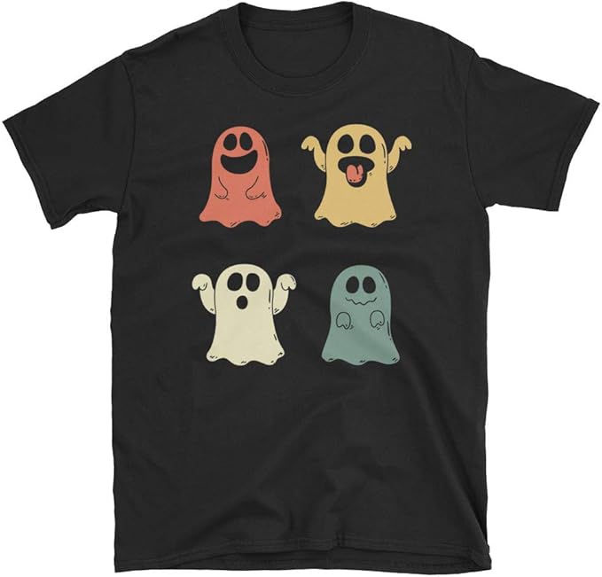 Vintage Ghosts TShirt Funny Halloween Ghost Tee Gifts for Halloween