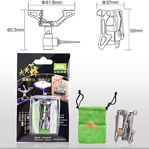 Tentock Mini draagbaar campingkooktoestel, ultralicht, gasfornuis, compact, opvouwbaar, titaniumlegering, gasfornuis… - Image 3