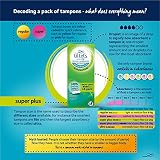 Lil-Lets Non-Applicator Super Plus Tampons 32 Count Plant Based 4 Droplets view 2