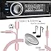 Moto Z Type-c Car Aux Cable, UNOOE Tangle-Free 2× 3.5mm Headphone Jack Adapter Stereo Audio Auxiliary Cord Compatible with ALL Android Phone & Motorola Moto Z Series, LeEco Le 2/Max 2 and More (Rose)