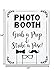 Wedding Photo Booth Props - Set with Chalkboard Style White Sign, Wooden Sticks and Stand - 75 Pieces