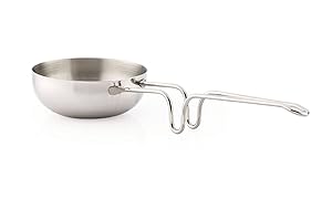 King International 100% Stainless Steel Tadka Spice Heating Pan | Frying Pan | 21 cm- Ideal for frying tadka for saag, daal, curry