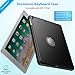 Keyboard Case Compatible with iPad 2018 (6th Gen)/ 2017 (5th Gen)/ iPad Pro 9.7/ iPad Air 2 & 1 | 360 Rotatable & Aluminum iPad Case with Keyboard - 7 Colors Backlit & Breathing Light (Black)
