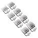 Andis High Quality Chrome Plated Plastic Universal Snap-On Pet Clipper Comb Set, 8 Piece Chrome