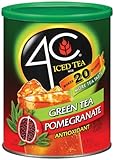 4C Iced Tea Mix Green Tea Pomagranate Antioxidant, (20-Quarts) 53-Ounce Canisters (Pack of 3)
