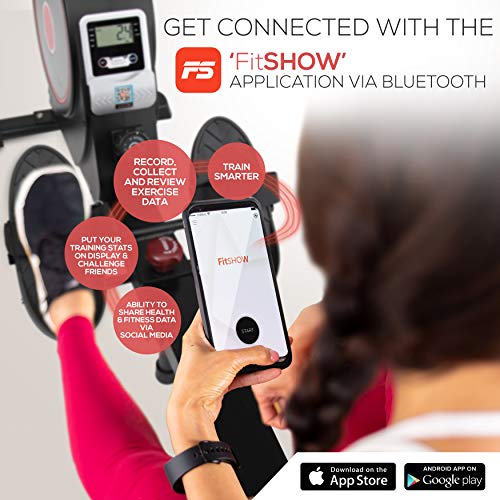 SereneLife Rowing Machine with Bluetooth App Fitness Tracking