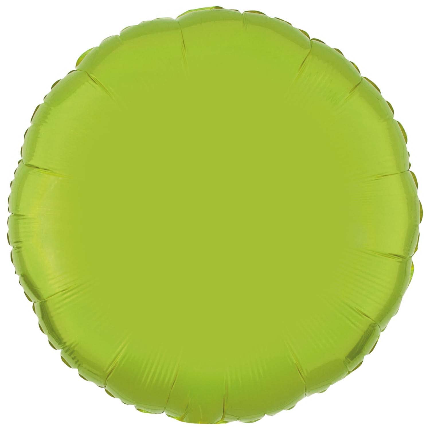 amscan 9915539 Lime Green round foil